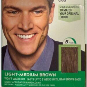 Just For Men Shampoo-in Color Men's Hair Dye: Light-Medium Brown (TWO BOXES!)